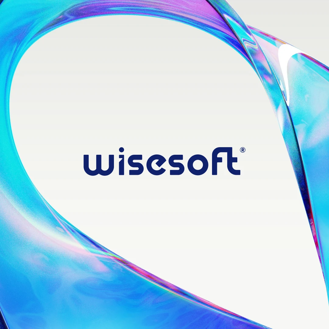 Identidade visual Wisesoft com anel azul